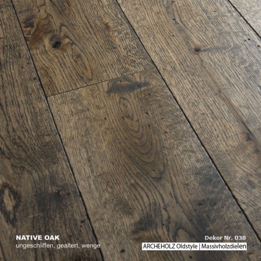 Archeholz Oldstyle surface 038 Oak plank in natural 20 x140mm per sqm