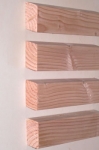 Douglas fir rhombus profile 27x68mm per piece