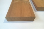 Thermo pine decking board 26x118mm per running meter.